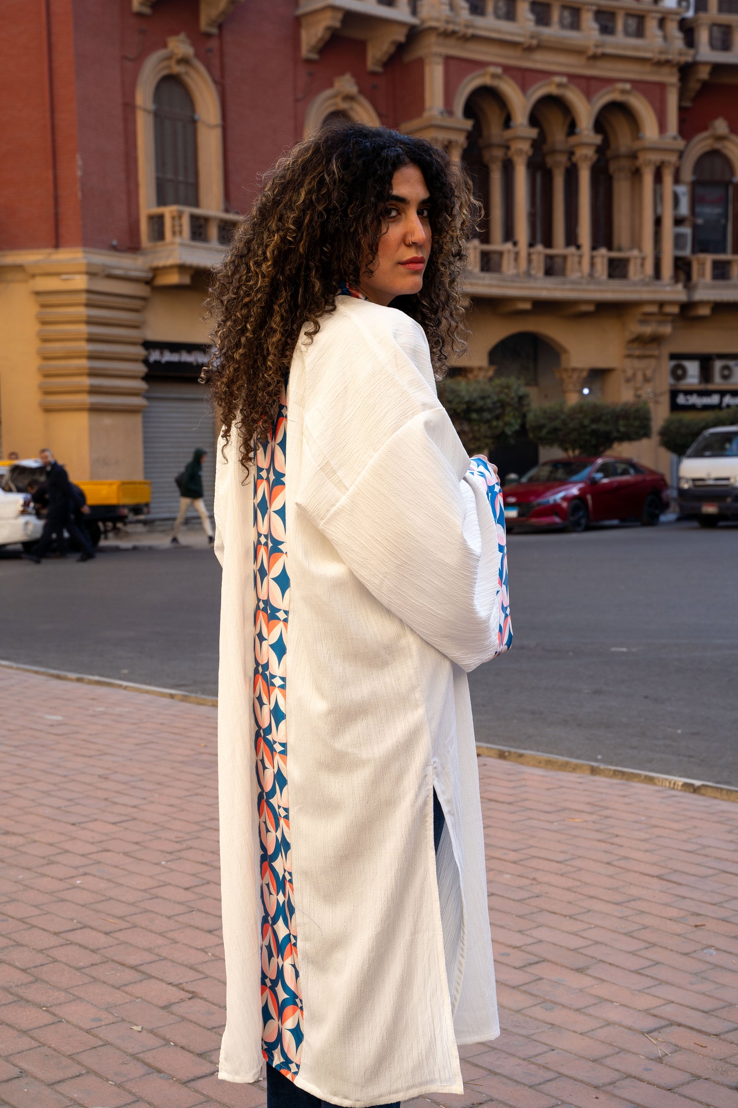White Retro Kimono