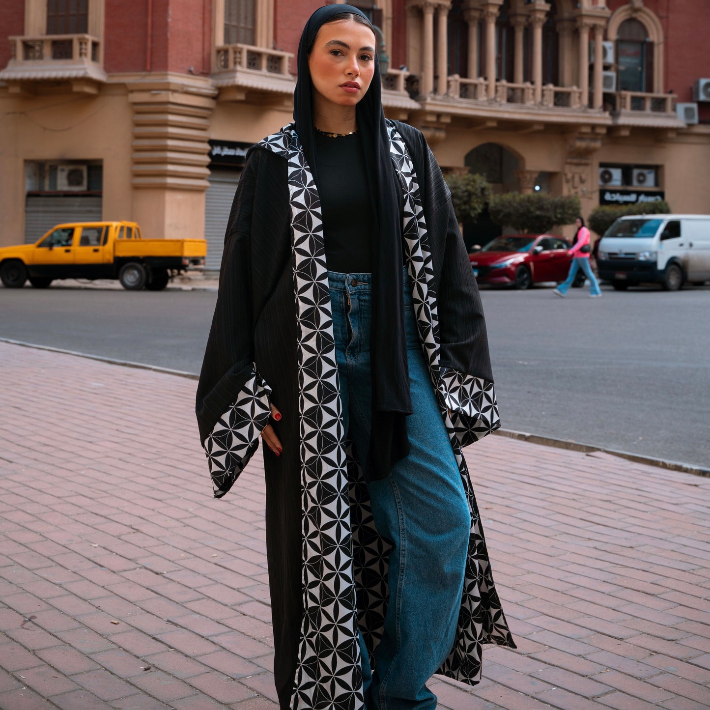 Black Yin-Yang Kimono