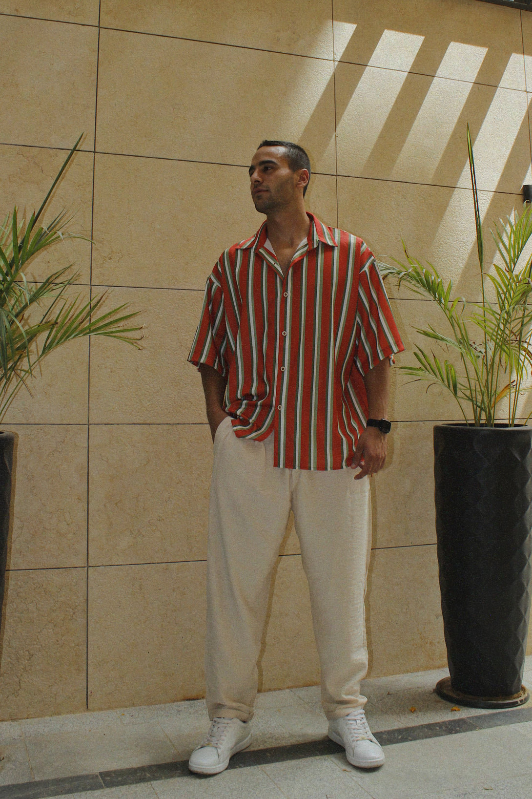 Linen-Patterned Shirt