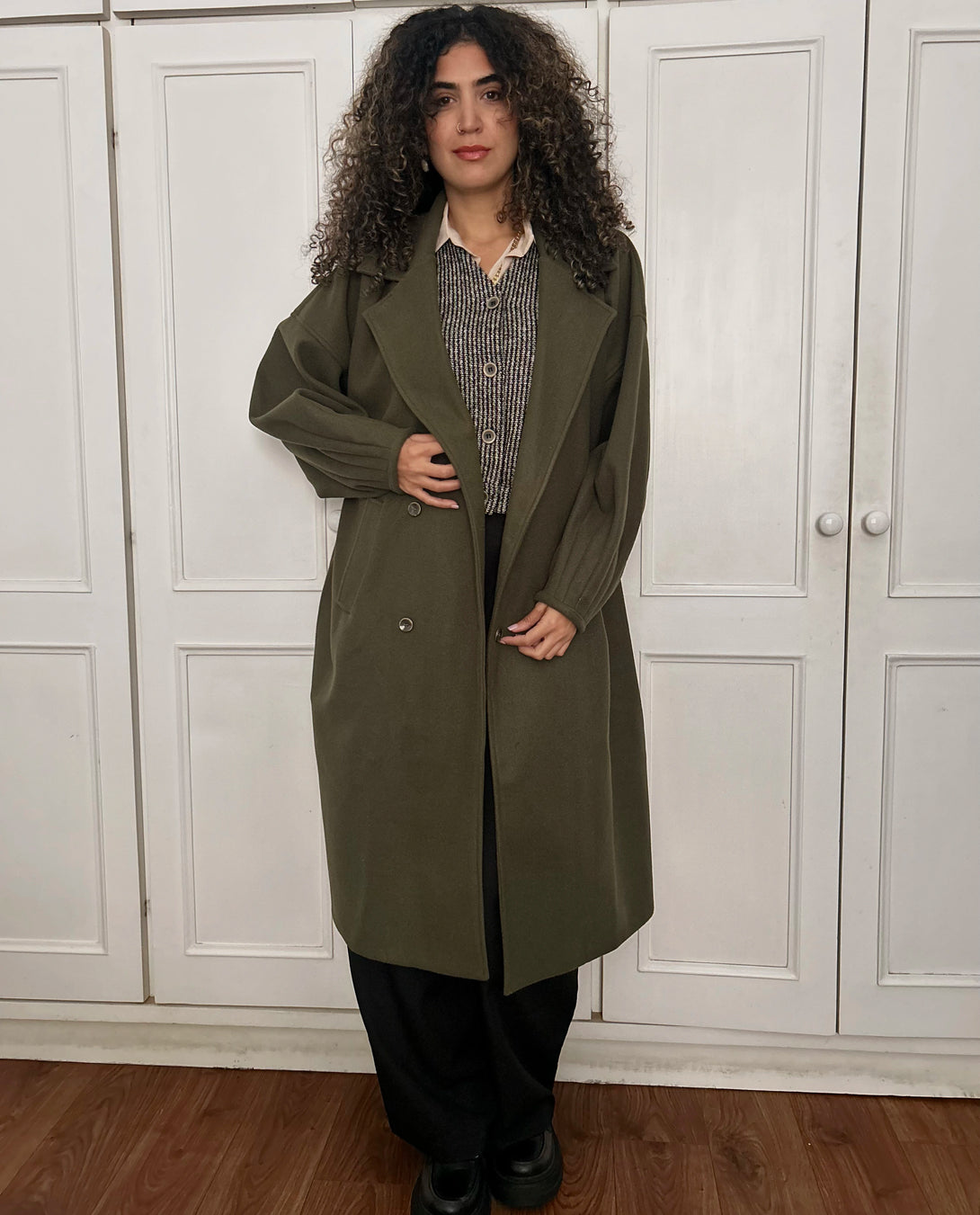 Wool Puffed Trench Coat