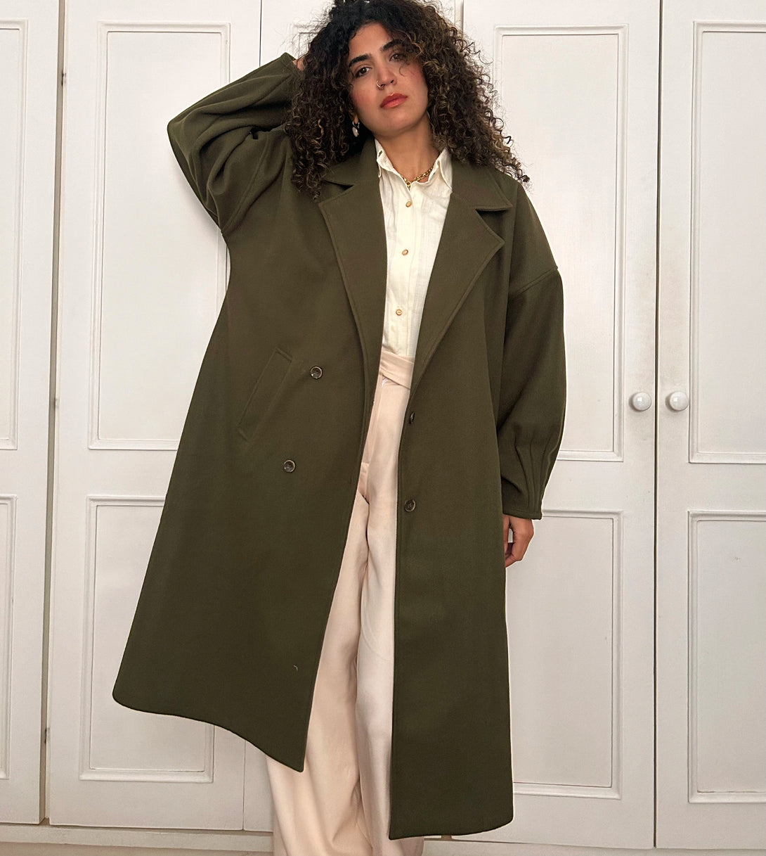 Wool Puffed Trench Coat