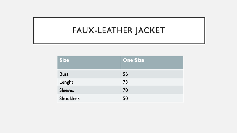 Faux-Leather Black Jacket