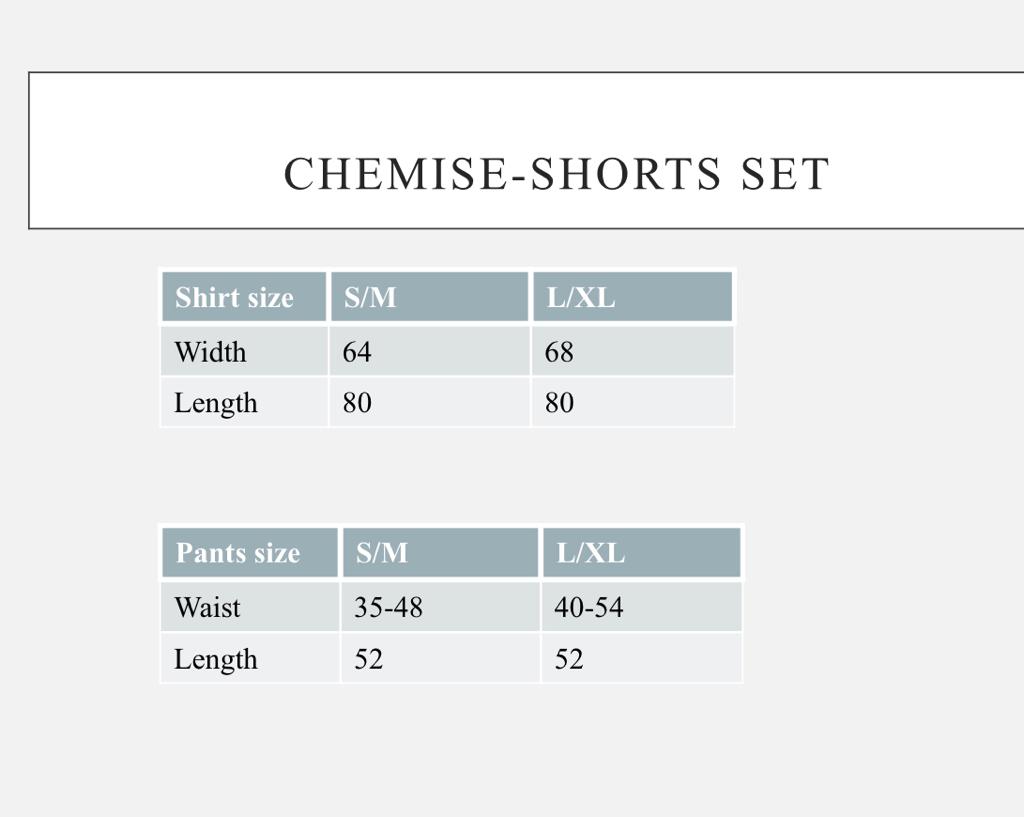 Oversized Chemise + Shorts Set