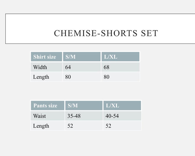 Oversized Chemise + Shorts Set