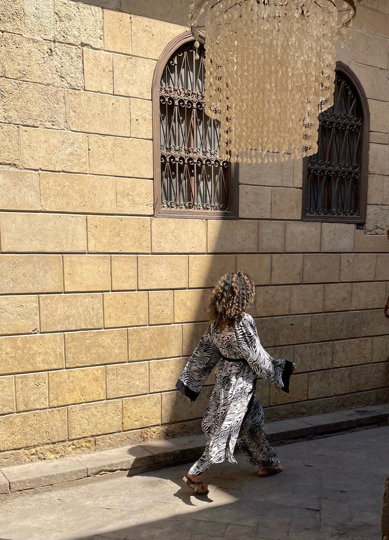Zebra Print Kimono set