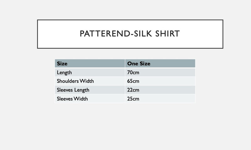 Patterned -Silk Shirt