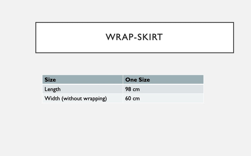 Patterned -Silk Wrap Skirt