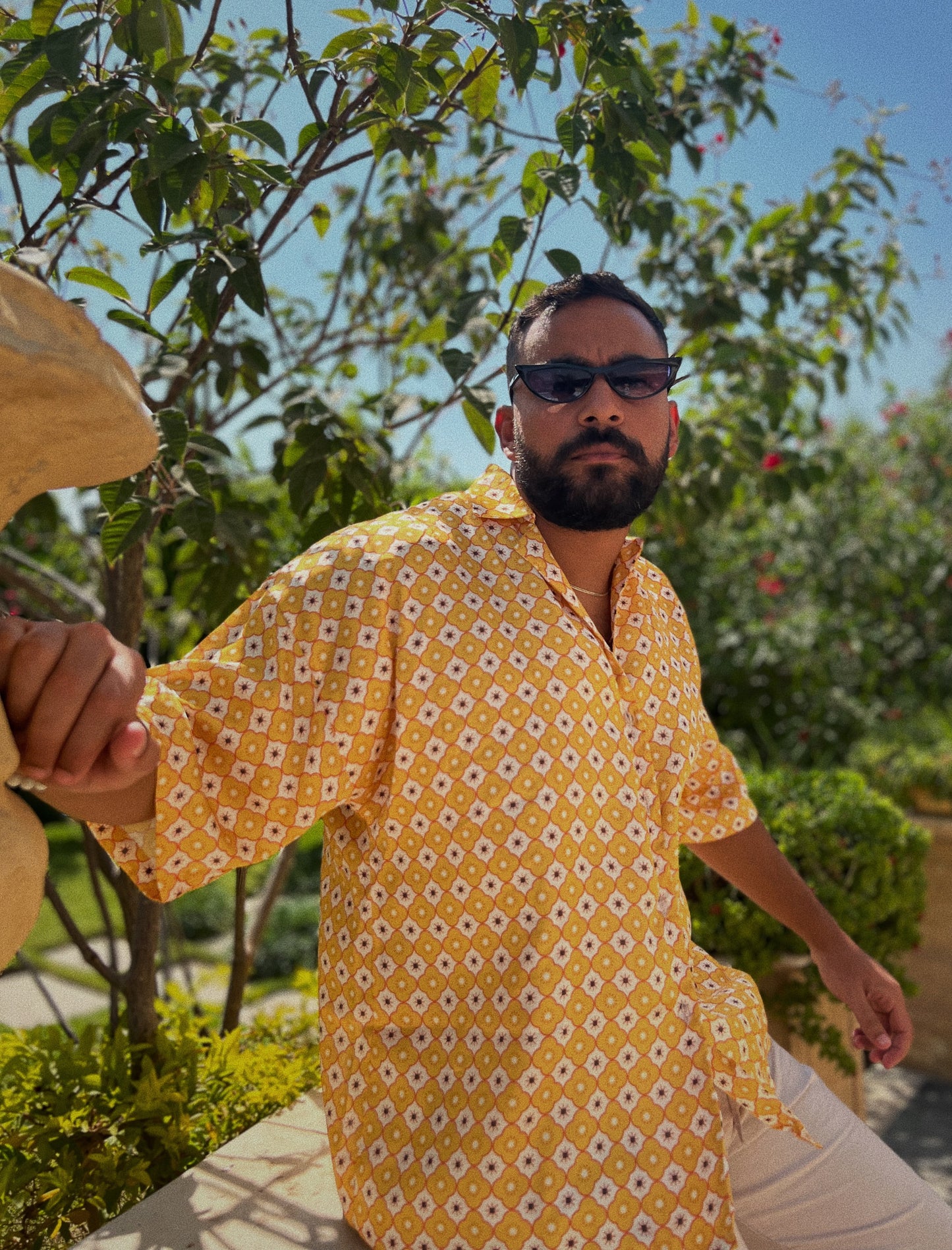 Patterned -Silk Shirt