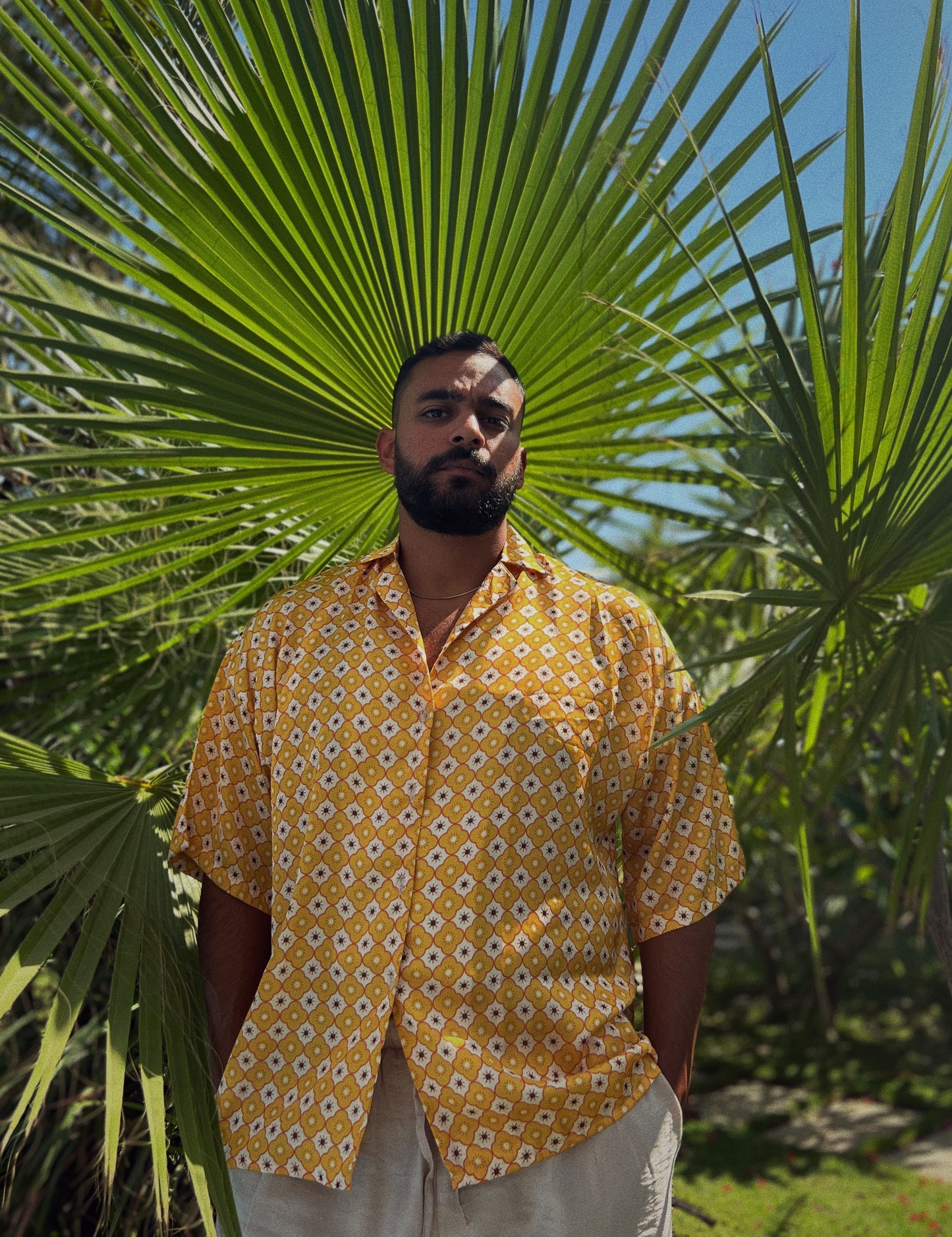 Patterned -Silk Shirt