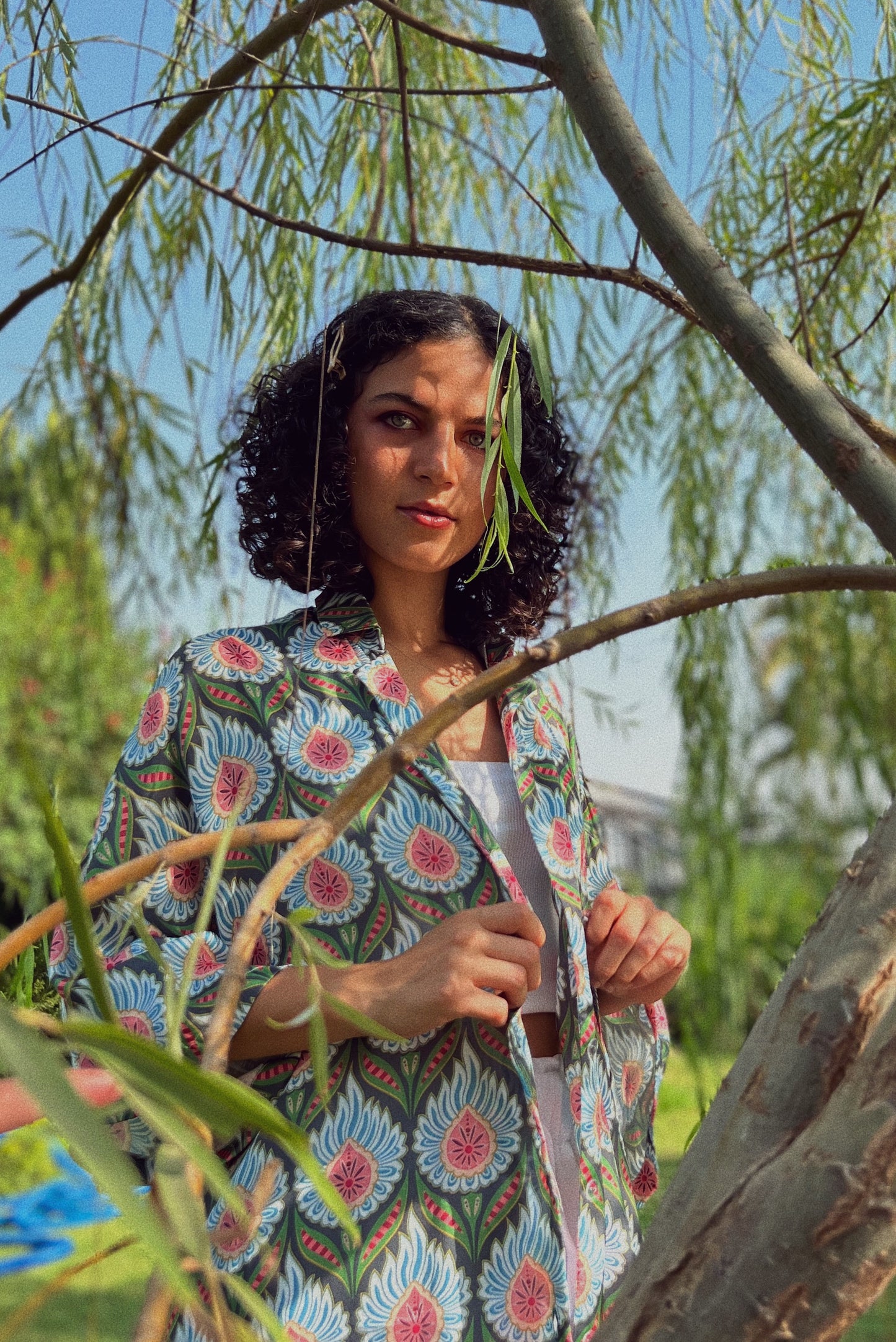 Patterned -Silk Shirt