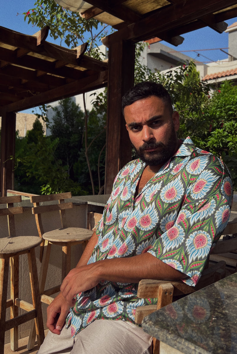 Patterned -Silk Shirt